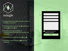 Tablet Screenshot of mingle.com.br